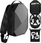 The front of the quest 2 carrying case is designed with the one piece hard shell structure, and the diamond cutting technology is used to enhance shock resistance and reduce pressure, keep your headset from getting banged up or smashed.